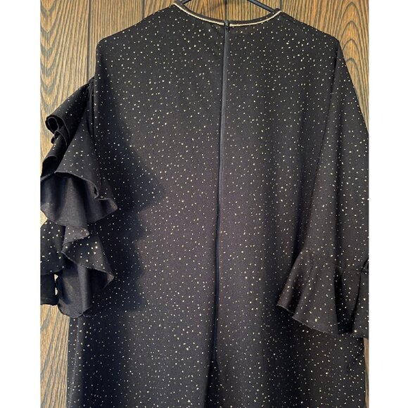 Vintage Black Glittery Dress-3XL - Picture 3 of 3